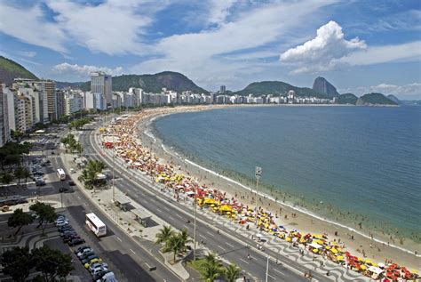 La Plage De Copacabana à Rio De Janeiro Brésil