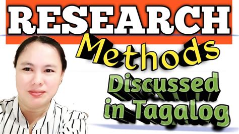 Research paper in tagalog rating: Research Methods- Discussed in Tagalog - YouTube