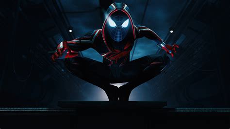 Marvels Spider Man Miles Morales Wallpaper 4k Photo Mode Dark