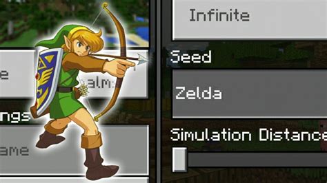 Zelda In Minecraft Minecraft Pe Zelda Seed Youtube