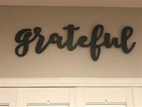 Grateful Wood Sign Farmhouse Rustic Kitchen Blessed Thankful Etsy