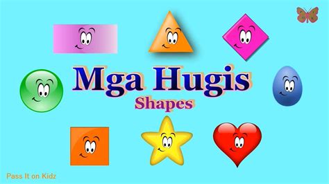 Mga Hugis Part 1 Shapes Tagalog English Youtube