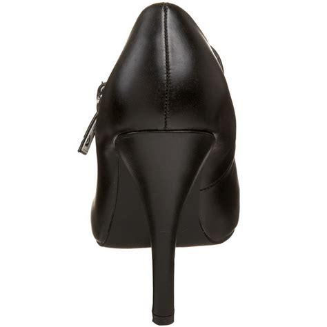 Con fiocco in strass sulla parte posteriore. Nero Matto 12 cm TEMPT-35 Scarpe Décolleté Tacco Basso