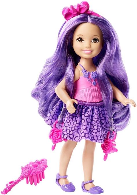 Barbie Endless Hair Kingdom Chelsea Doll Purple Dkb58 2015 Details