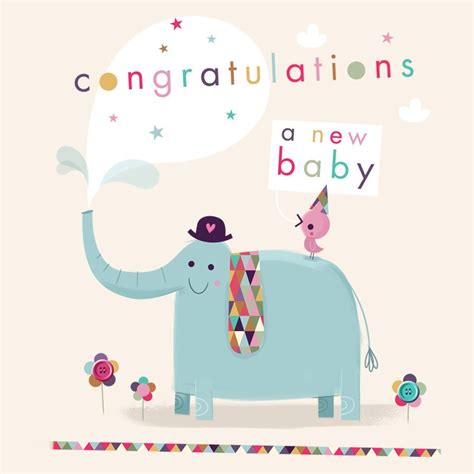 Congratulations Baby New Baby Products Postcard Design