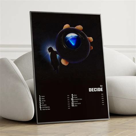 Djo Decide Album Cover Poster Wall Art Djo Decide Etsy