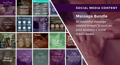 Healthinomics Ready Made Social Media Content For Massage Therapists Products Directory