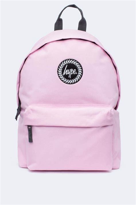 Hype Baby Pink Badge Backpack Bags Hype Bags Backpacks
