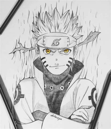 How To Draw Naruto Sketch Sketch Drawing Idea