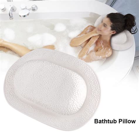 This bathtub is reinforced with fiberglass and resin coating. 3 Colors Bathroom Supplies Bathtub Pillow Headrest ...