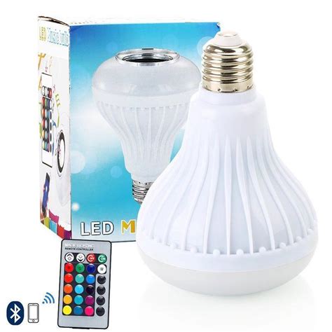 Buy E27 Rgb Bluetooth Led Light Speaker Bulb With Wireless Music