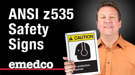 ANSI Z535 Safety Sign Format Emedco Video YouTube