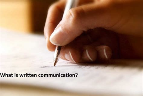What Is Written Communication