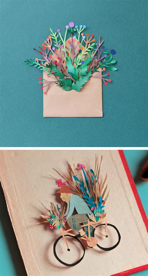 Paper Illustration Cut Paper Art Paper Craft Cut Paper Flowers
