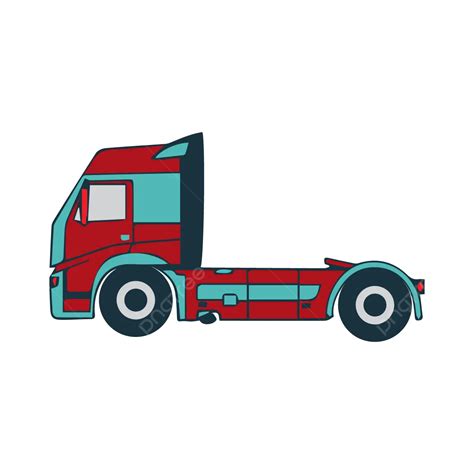Semi Truck Trailer Vector Trailer Illustration Vector Png And Vector