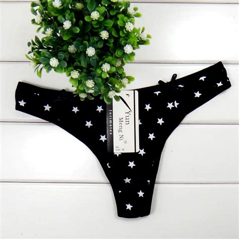 Pack Of 12pc Low Rise Hot Star Lady Thong Cotton G String Sexy Lady Panties Girl T Back Hot