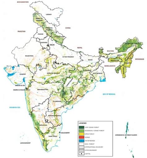 India State Of Forest Report 2019 Released Prakati India