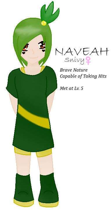 Naveah The Snivy Gijinka By Angelofcryinghearts On Deviantart