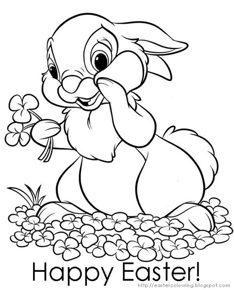 Easter Colouring Coloring Pictures Of Easter Bunny