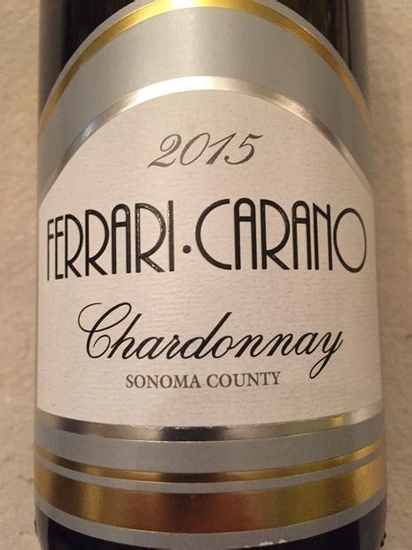Add to cart sold out 2015 Ferrari-Carano Chardonnay, USA, California, Sonoma County - CellarTracker