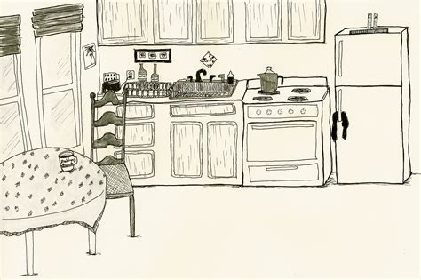 Kitchen Drawing At Getdrawings Free Download