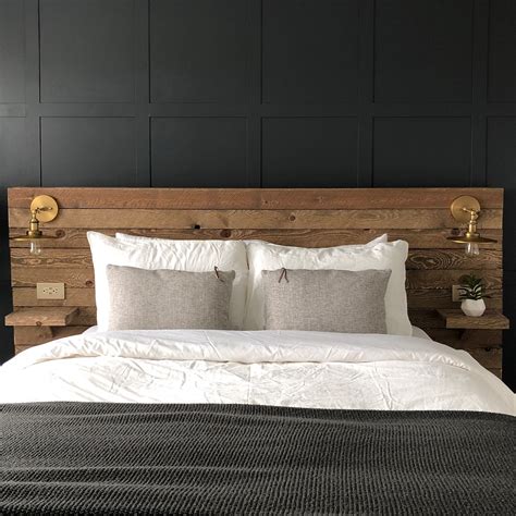 DIY Reclaimed Wood Headboard Colors And Craft
