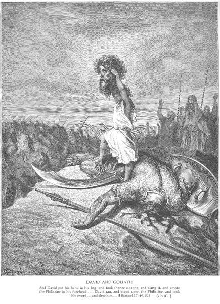 David Slays Goliath Gustave Dore