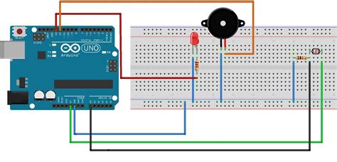 Arduino Tutorial Membuat Alarm Sederhana Menggunakan Led Ldr Dan Buzzer