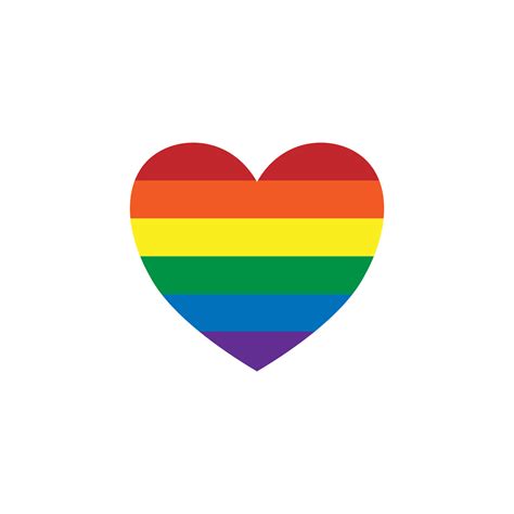Lgbt Love Rainbow Heart Illustration About All Love Pride Png