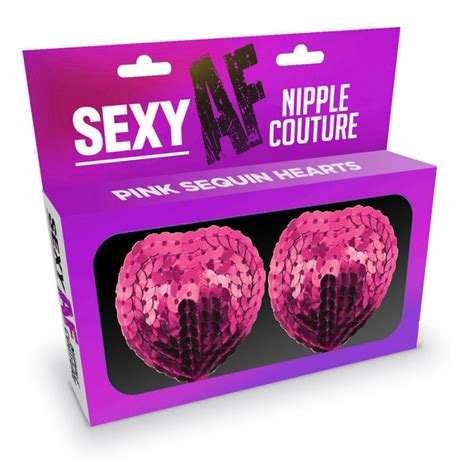 sexy nipple couture pink sequin hearts