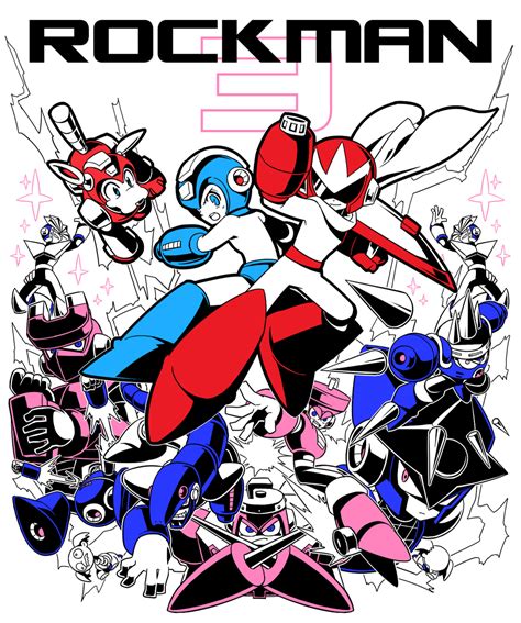 Gaming Rocks On Game Art 50 Mega Man 25th Anniversary Gallery