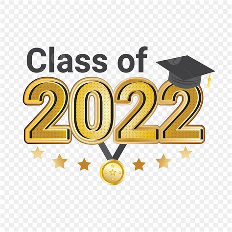 Golden Color Vector PNG Images, Graduate Class Of 2022 With Golden