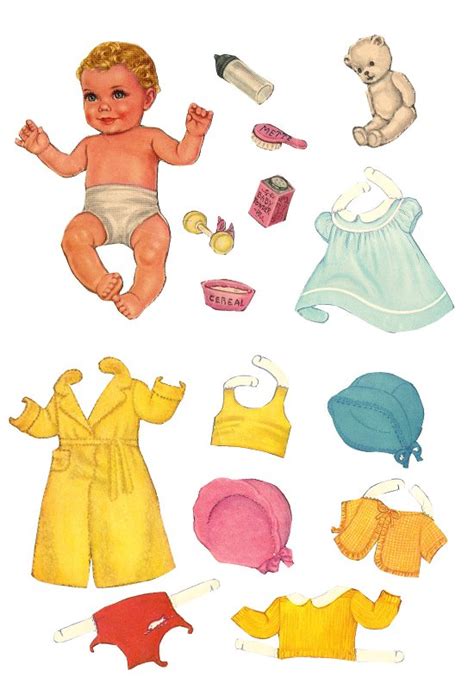 8 Best Images Of Baby Paper Dolls Printable Free Printable Baby Paper