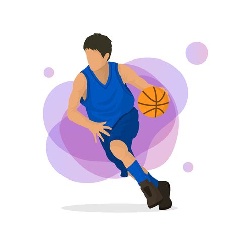 Flat Basketball Player Vector Illustration 180920 Vector