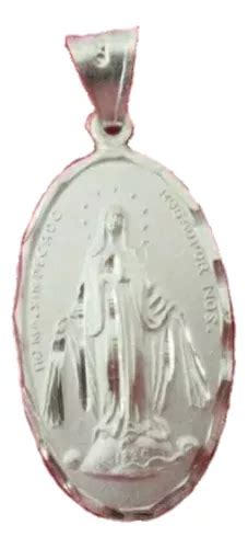 Medalla Virgen Milagrosa Plata Fina 925 Cuotas Sin Interés