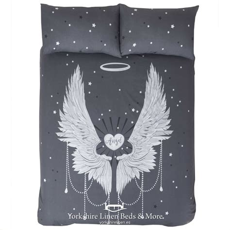 Angel Wings Duvet Cover Set Silver Yorkshire Linen Beds And More
