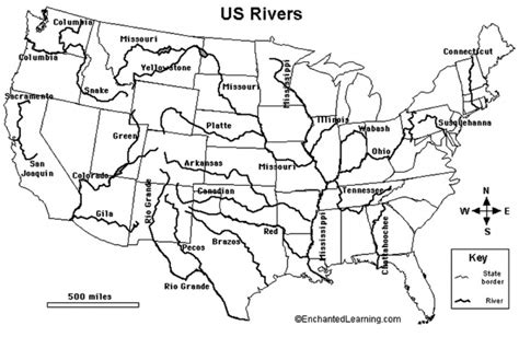 These free printable world map pages are a useful way to learn the political boundaries of the countries around the world. United States River Map And Cities Fresh Map The United States With | Us Rivers Map Printable ...