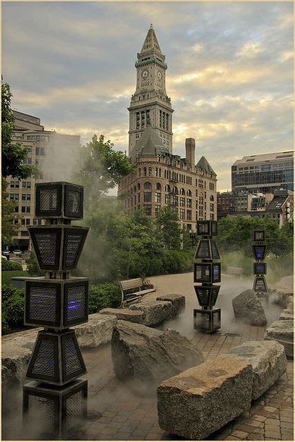 There Are Many Electronic Devices In The Middle Of This Park With Steam Rising From Them