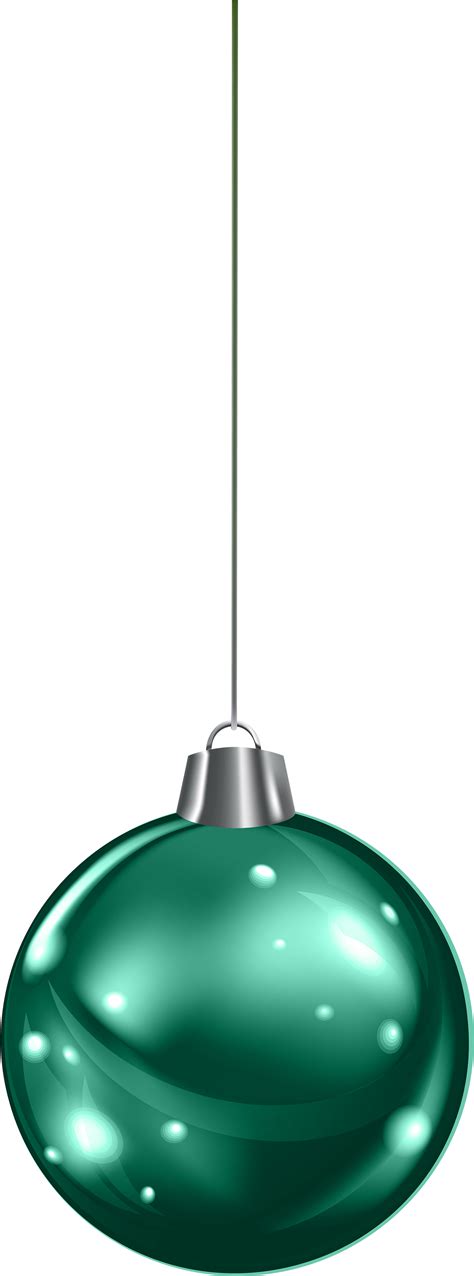 Hanging Green Christmas Ball Png Clipart Green Christmas Ball Png