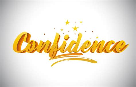 Confidence Word Vector Text With Golden Stars Trail And Handwritten