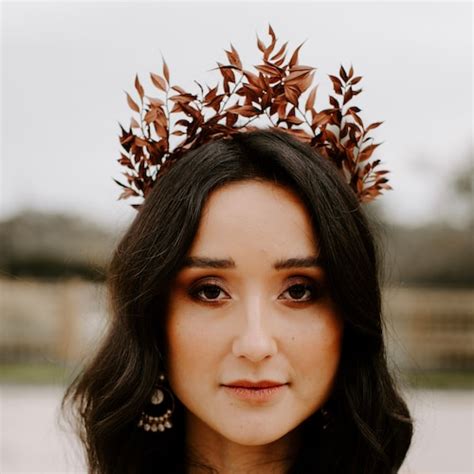 Roxie Dried Flower Crown Bohemian Wedding Headband Etsy