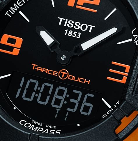 tissot t race touch aluminium analogue digital dial wwr