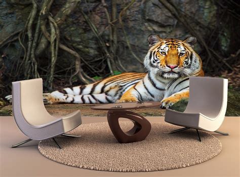 Wall Art Tiger 3d Wall Home Decor Removable Mural Print Decal Poster