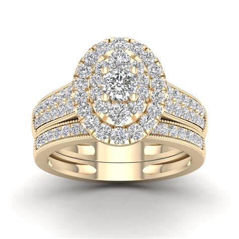 Szjinao Wedding Rings Gold 14k Couple Diamond Rings For