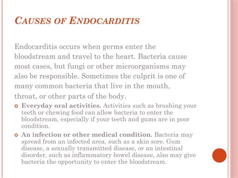 Ppt Endocarditis Powerpoint Presentation Free Download Id2253459