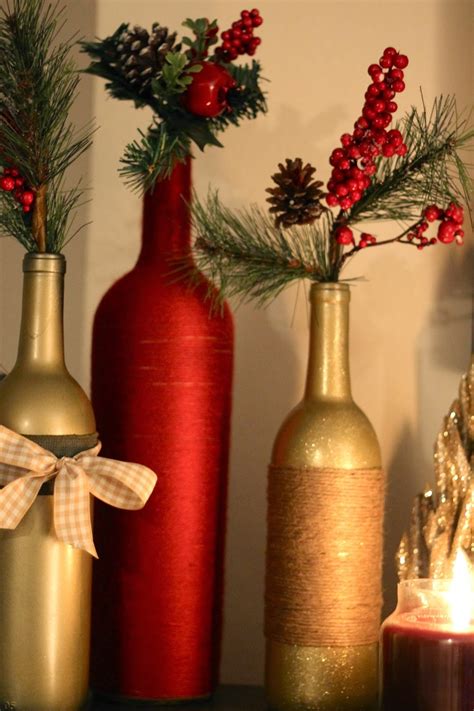 Diy Holiday Wine Bottles Pretty In The Pines New York City Lifestyle