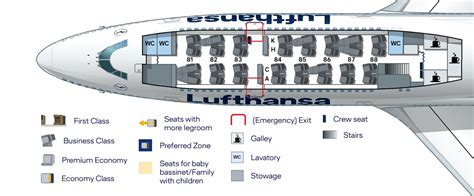 Lufthansa 747 Seat Map