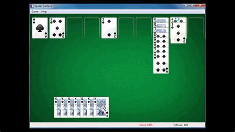 Winning Spider Solitaire On Windows 7 Youtube