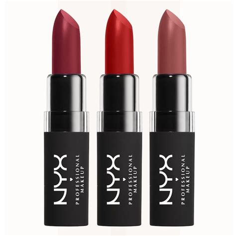 Nyx Professional Makeup 3 Pc Velvet Matte Lipstick Set Reviews 2021