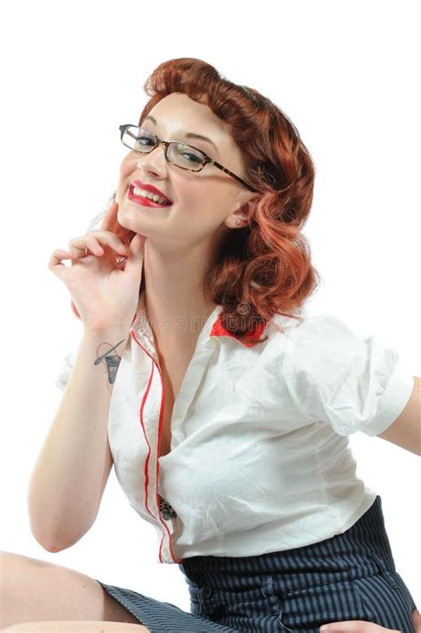 A Pretty Pin Up Girl Stock Photo Image Of Head Soft 15446374